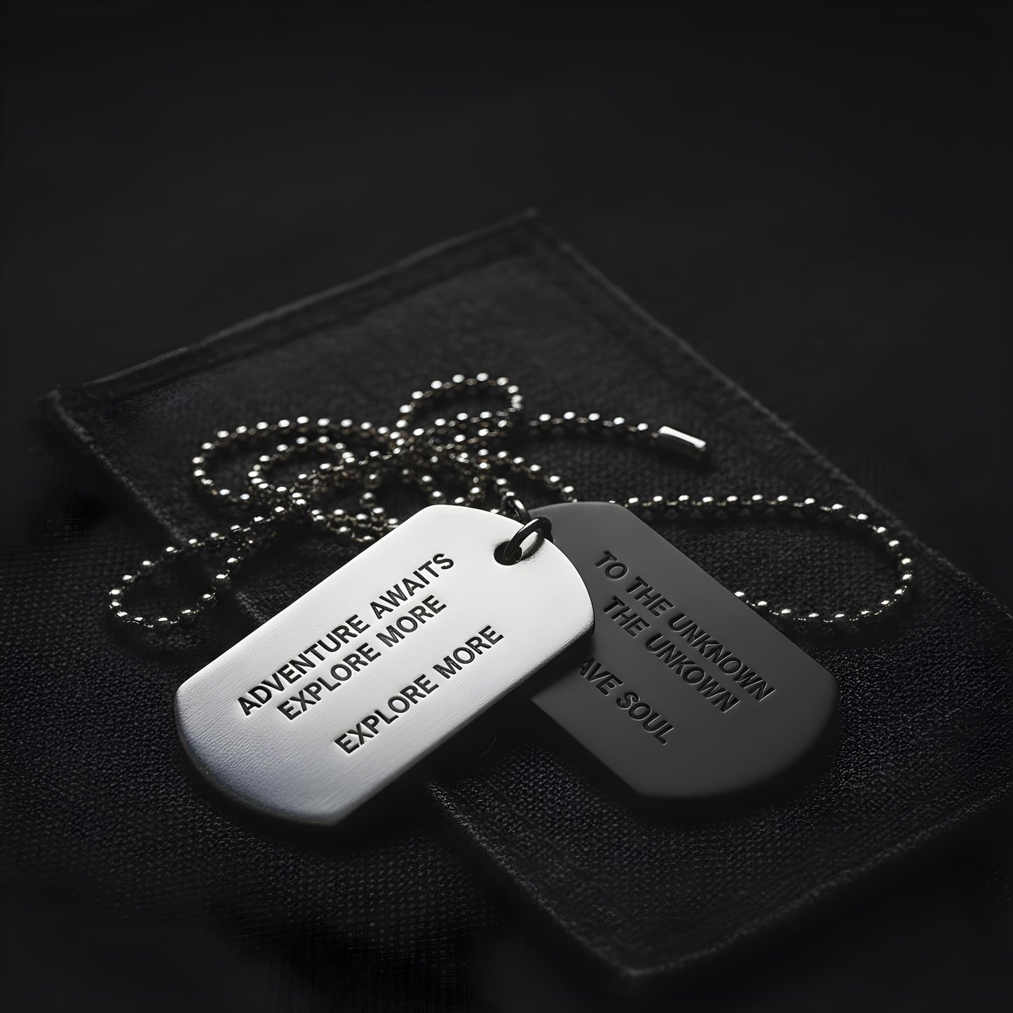 DualForce – Double Tag (Steel & Black)