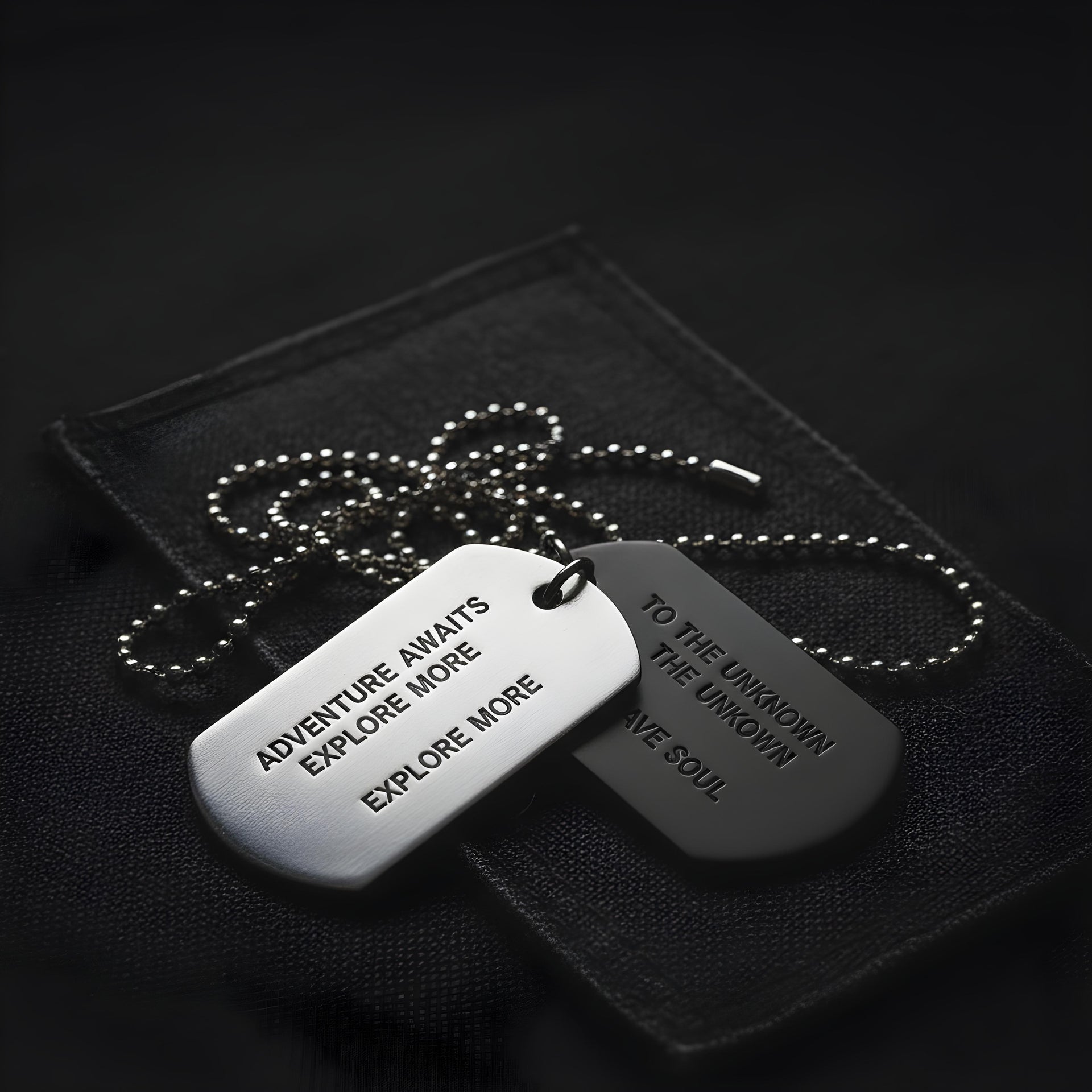 DualForce – Double Tag (Steel & Black)