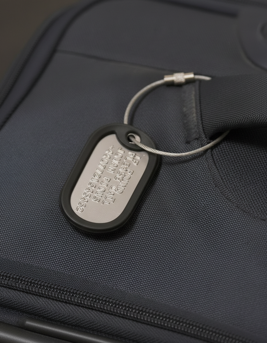 Luggage Tag (Steel) Set of 2